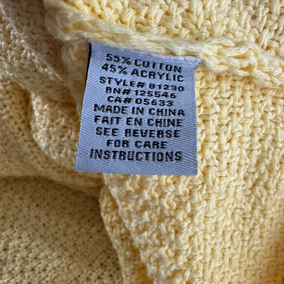 Habitat Summer‎ Pocket Poncho Sweater M/L Daisy Yellow Oversized NWT FS-1365 - Picture 10 of 11